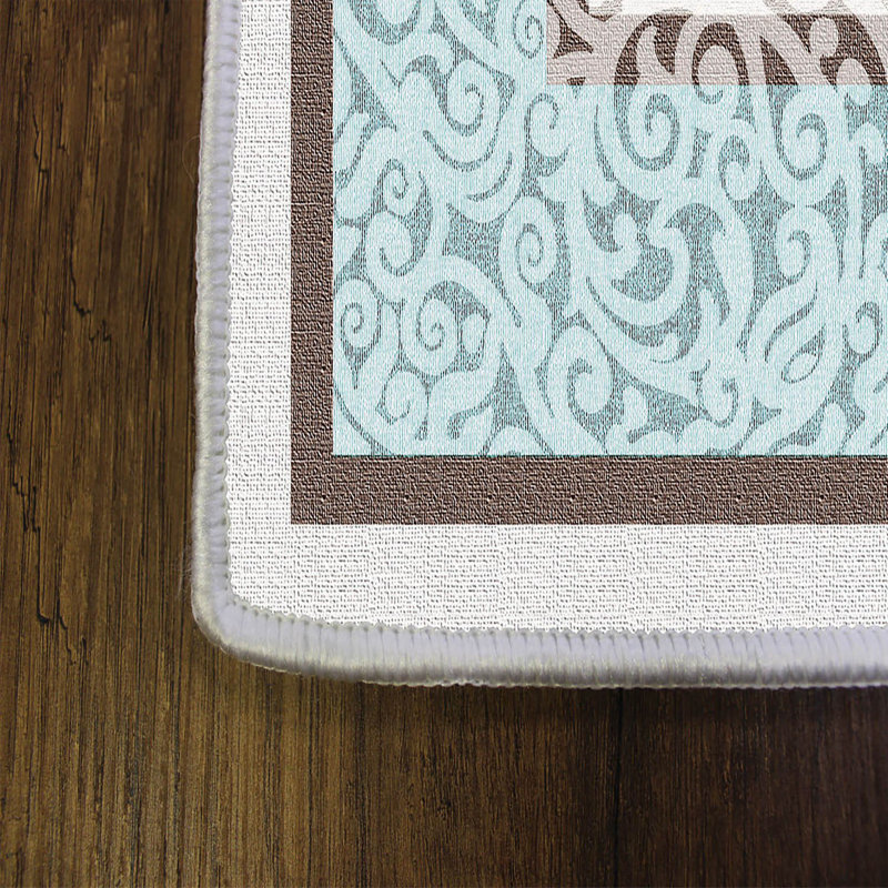 Tapis d'entrée élégant, 31,5 po x 78,7 po | 100% polyester, hauteur des poils de 0,4 pouce | Pois antibactérien et antidérapant en feutre de PVC | Lavable à la machine, conception tissée durable | Parfait pour les vestibules et les espaces de vie
