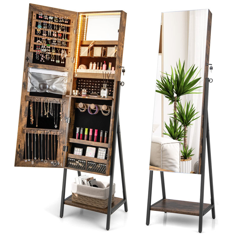 Cesaria Jewelry Armoire, Brown