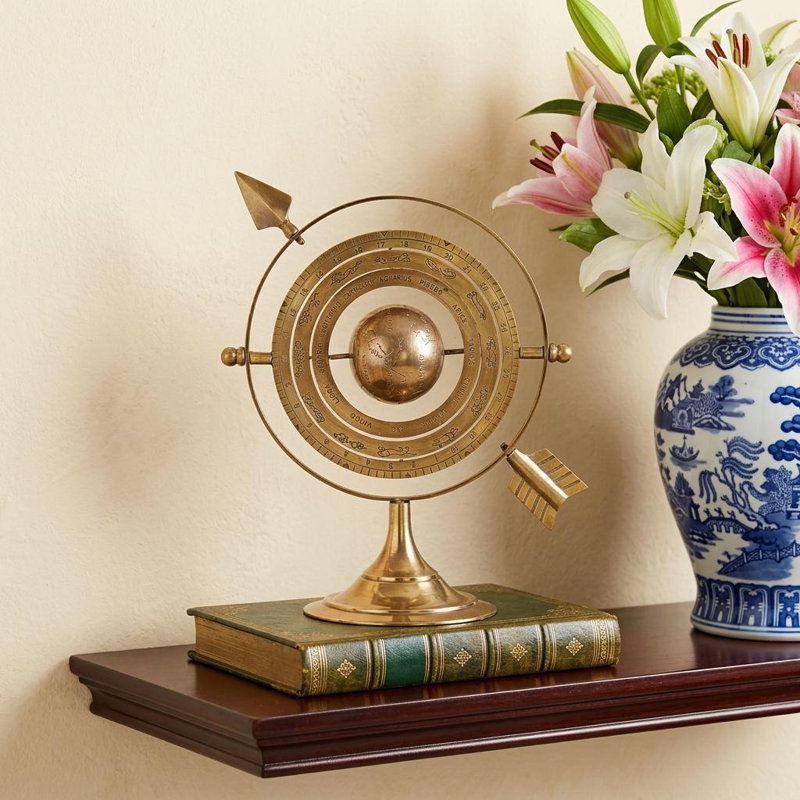 Sculpture en laiton Stanchfield Armillary