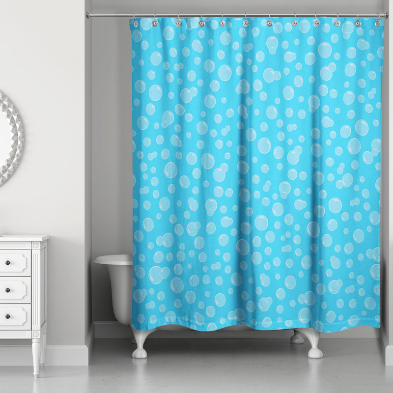 Rideau de douche simple bubbles Kennith