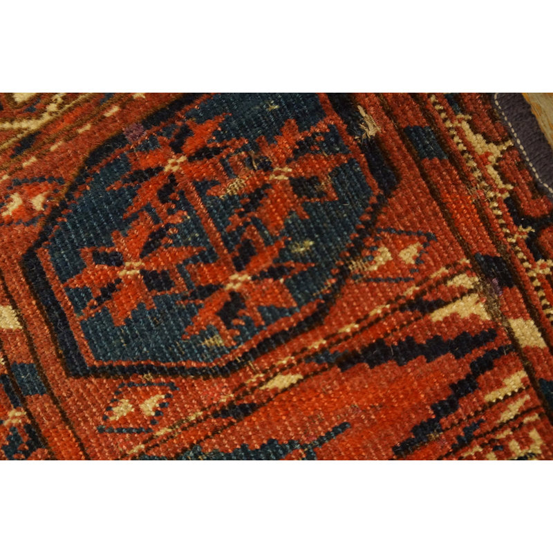 Tapis Bokara à motif géométrique antique Tekke Allover