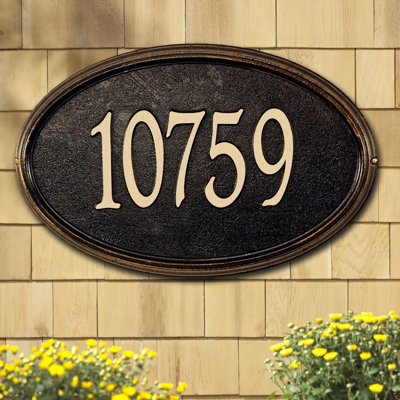 Plaque d'adresse murale Concord