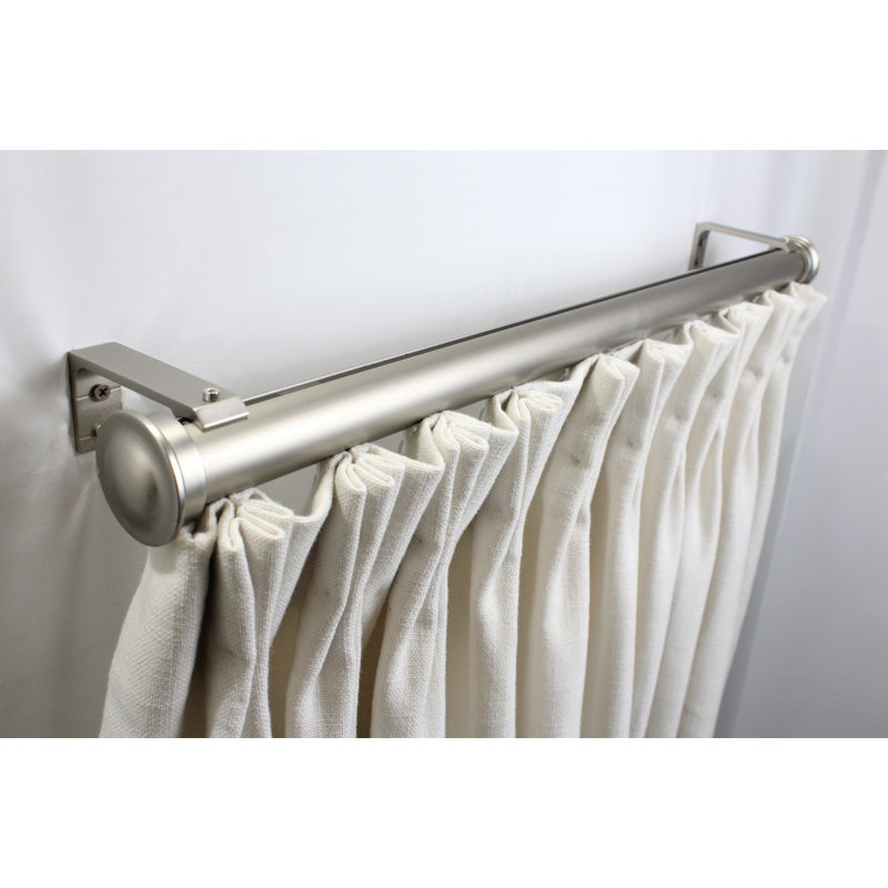 Accessoire de quincaillerie pour rideaux, L 48 po, Étain