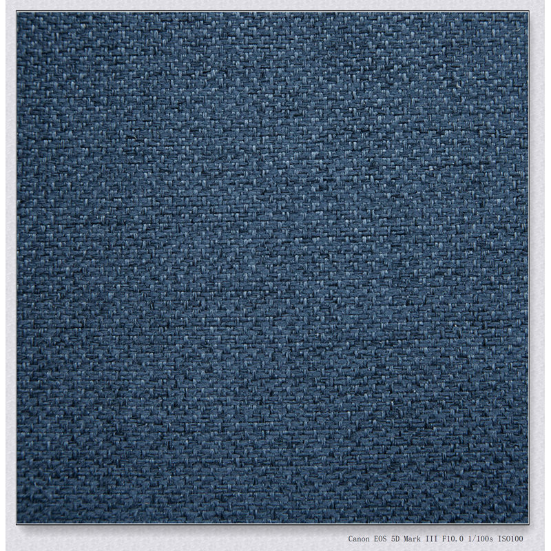 Fauteuil en tissu bleu foncé à 4 pieds
