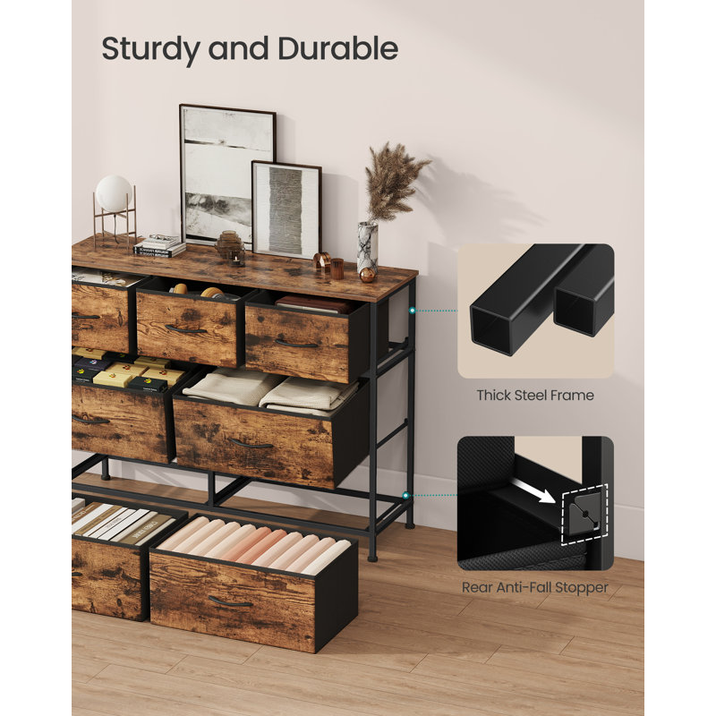 98.8 cm W Chest of 7 Drawers