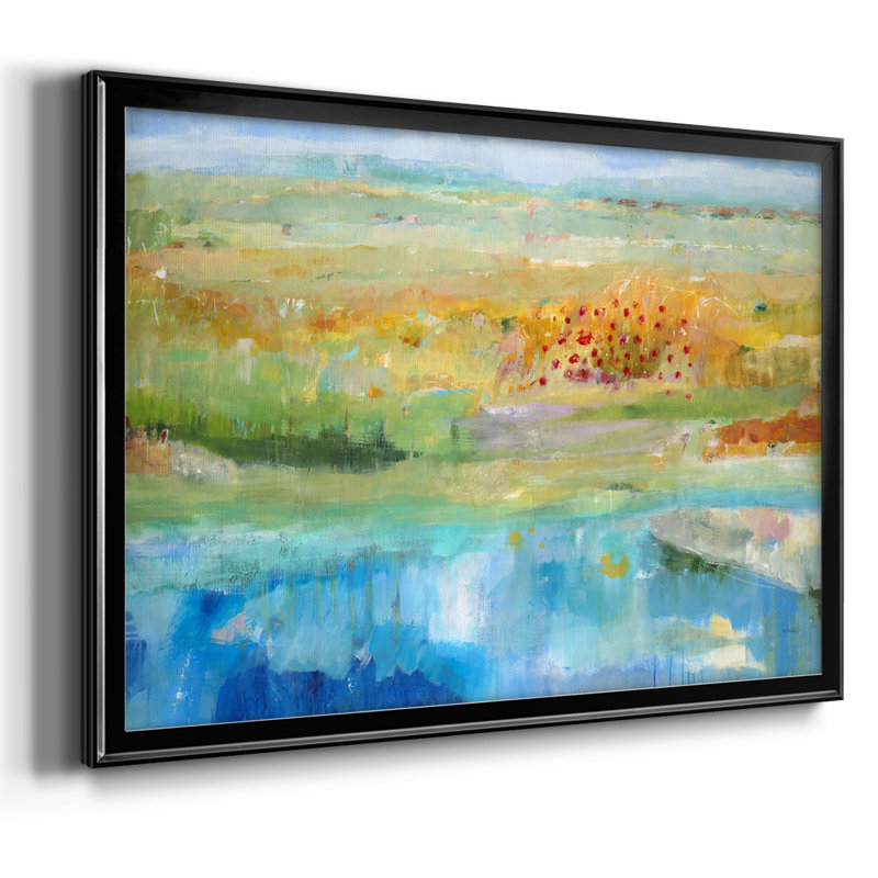 " Moving On ", Black Closed Corner Framed Canvas, 30" H x 44" W x 1.5" D