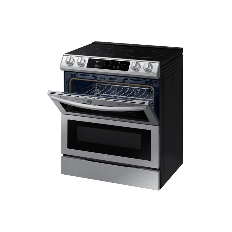 Cuisinière électrique 30 po 6,3 pi cu avec four à convection et friture
