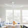132.1cm 3-Blade LED Smart Ceiling Fan with Remote Control and Light Kit Included