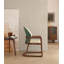 Fauteuil à dossier minimaliste moderne en bois massif