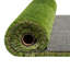 Gazon artificiel intérieur / extérieur vert roulé coupé à la longueur 45 po Verdant Vista Willow Green