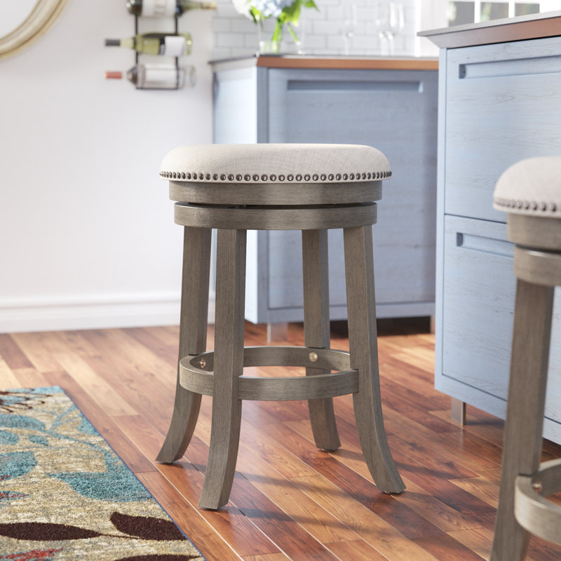 Tabouret de comptoir pivotant 26 po Beedle, Gris Antique / Gris