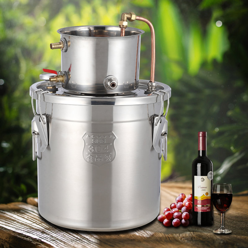 Distillateur d'alcool avec pompe de circulation, 8 gallons