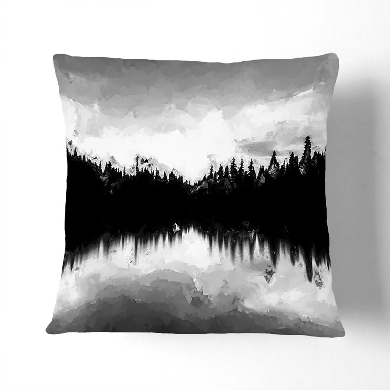 Abstract Square Cushion, Stone, 55cm H x 55cm W x 20cm D
