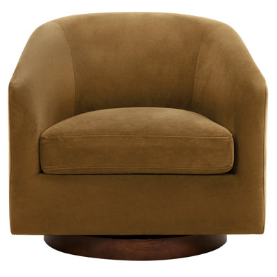Bennett Upholstered Swivel Barrel Chair