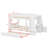 Space-Saving Bunk Bed with Desk, Storage Shelves and Trundle