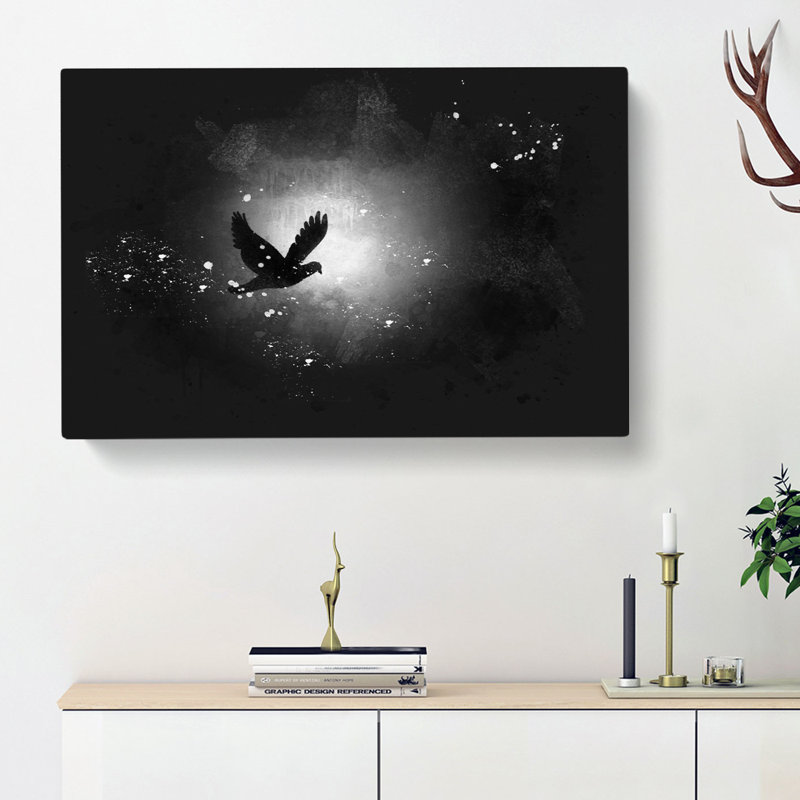 Flying Dove Bird - Wrapped Canvas, 40cm H x 60cm W x 3cm D