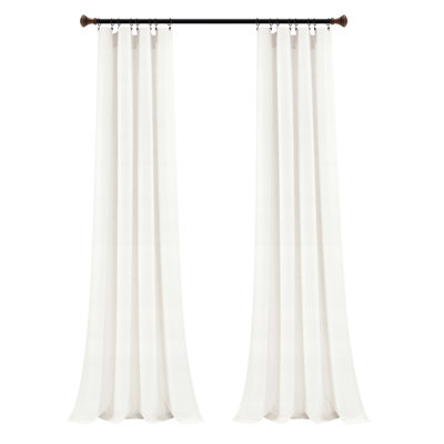 Rideau en mélange de coton Dunsmore