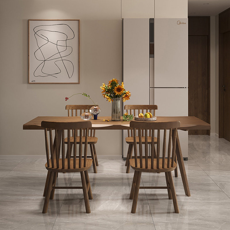 Table de salle à manger Burlywood, 29.53”H x 86.61”L x 35.43”W