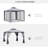 9.6' X 9.6' Patio Gazebo, Outdoor Canopy Shelter With 2-Tier Roof And Netting, Steel Frame For Garden, Lawn, Backyard, And Deck