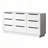 White 9 Drawer Dresser
