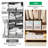 4Pcs Foldable Linen Clothing Storage Bin with Visible Clear Window Convenient Handle Multipurpose Collapsible Storage Basket Closet Fabric Container F