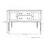 Buffet simple de style crémeux