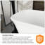 Baignoire autoportante 67 po en acrylique blanc