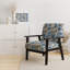 Fauteuil d'appoint rembourré Blue Boho