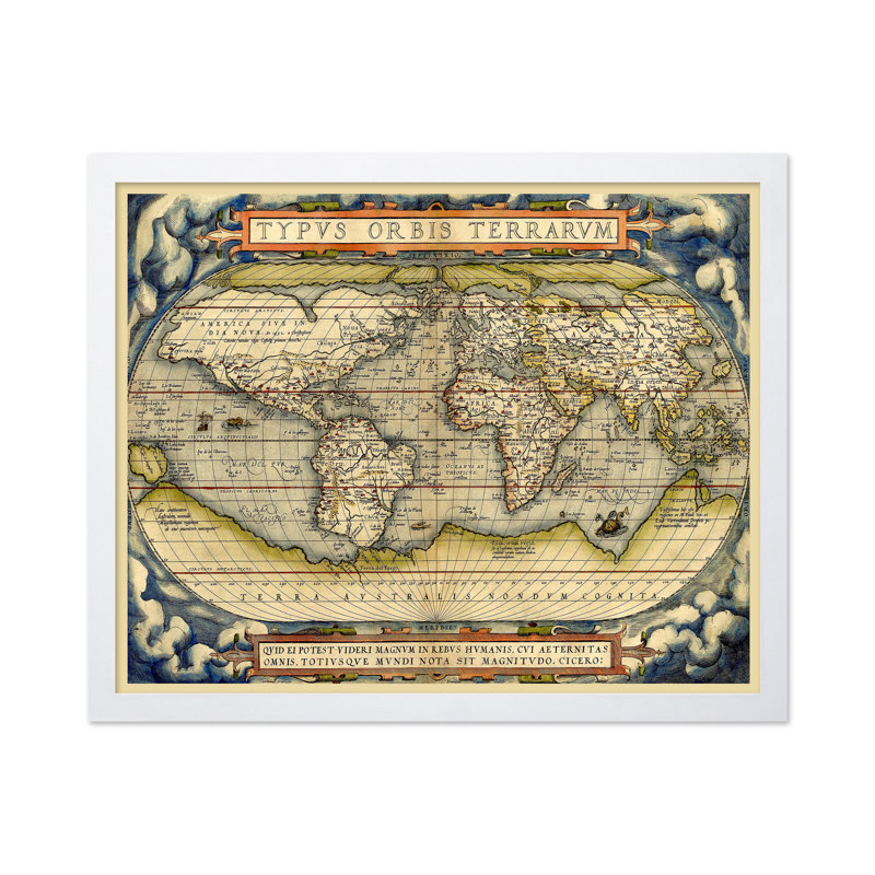 Theatrum Or bis Terrarum, Affiche, Encadrement blanc, H 11 po x l 14 po
