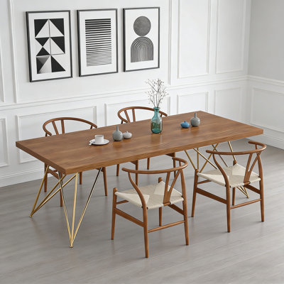 Solid Ash Wood Dining Table