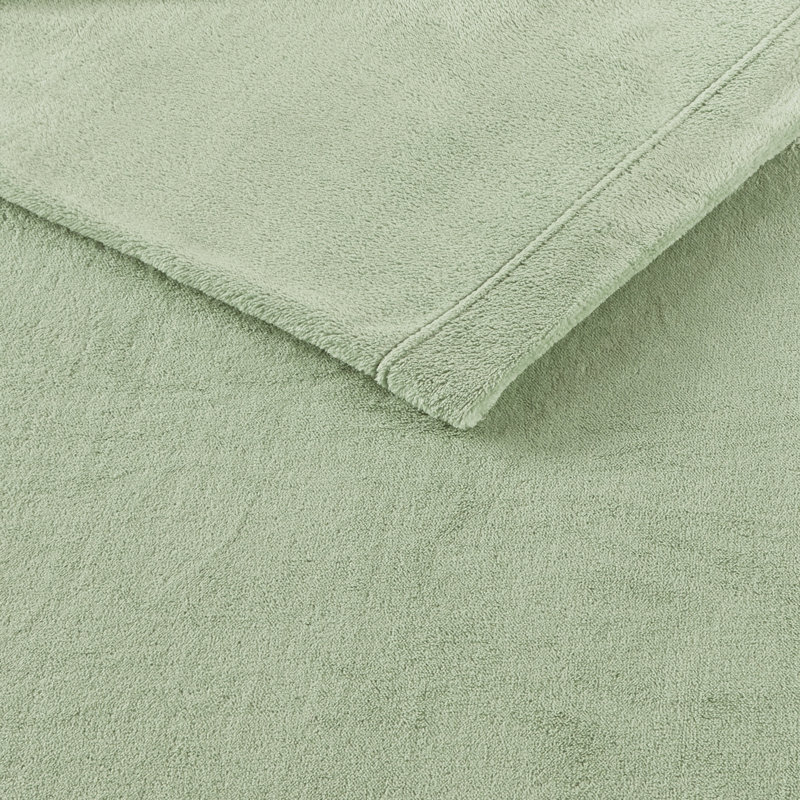 Soloft Plush Micro Plush Microfiber Sheet Set, King Sheet Set with 2 Pillowcases, Green