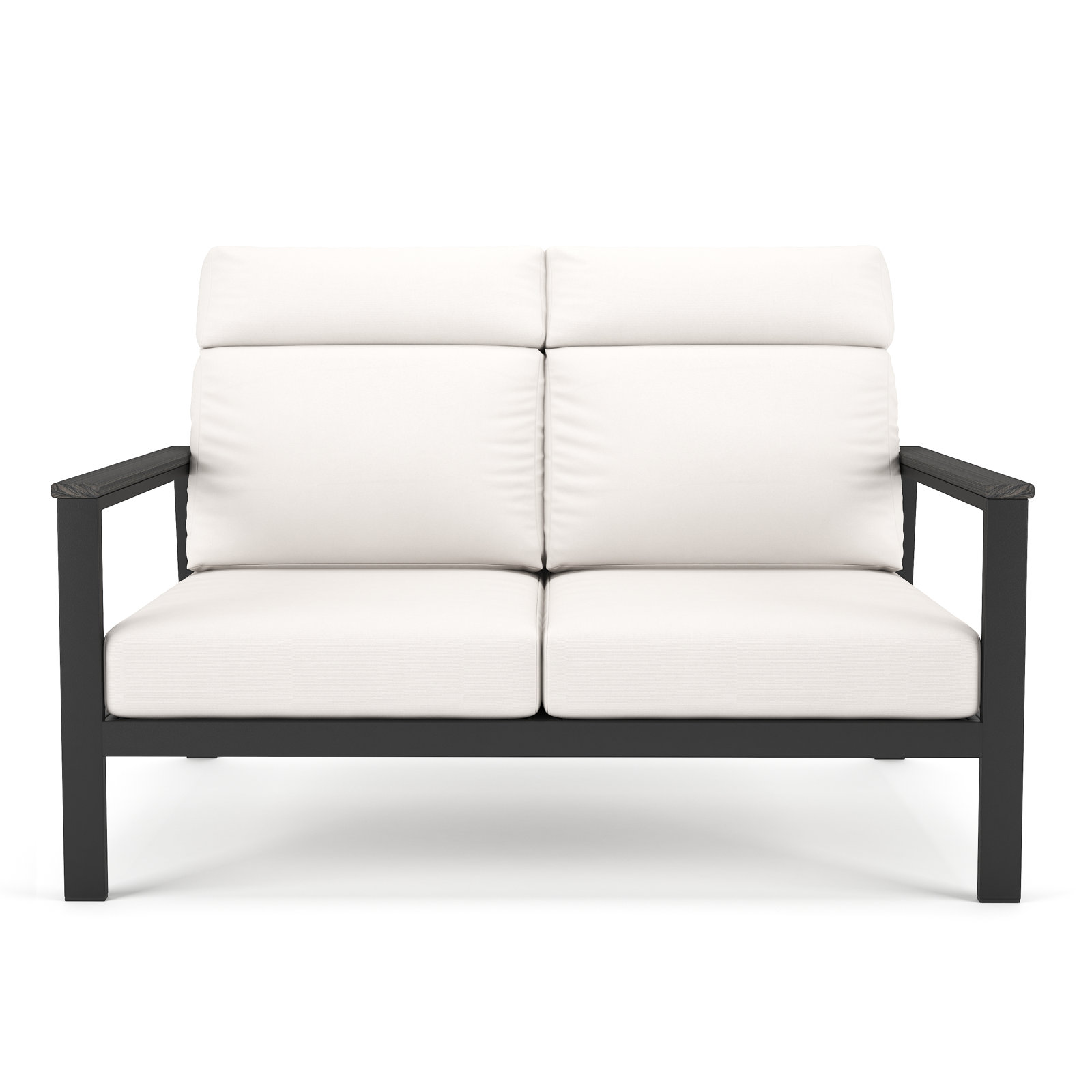 Townsend 55" Sunbrella® Patio Loveseat, Canvas White, Gray, Yes