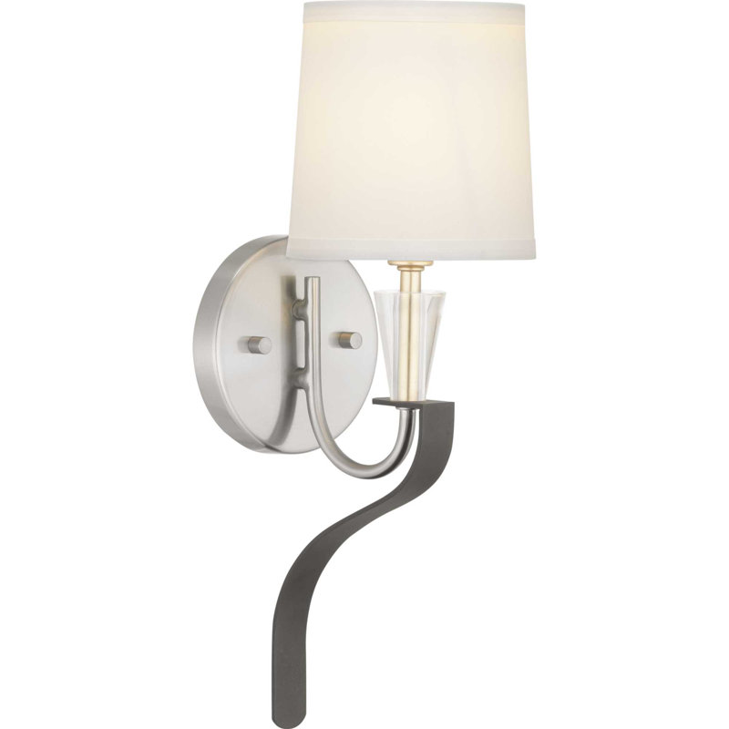 Appliquee à bras en nickel brossé 1 lumière Alidade
