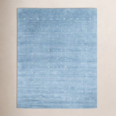 Simi Hand-Woven Geometric Cotton Wool Rug