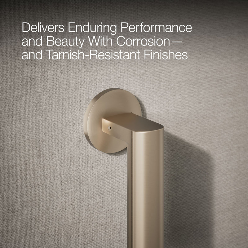 Components In Grab Bar, Vibrant Brushed Bronze, 24" W