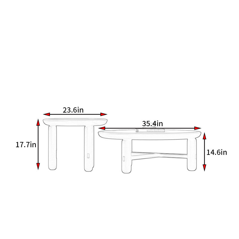 Modern Minimalist Style Coffee Table