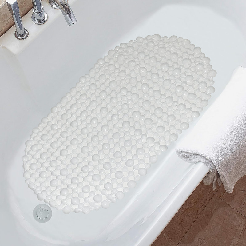 Tapis de douche en plastique Castaldo, Blanc