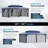 20 Ft. W X 12 Ft. D Metal Patio Gazebo