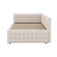 Lit de jour rembourré pleine grandeur avec lit gigogne escamotable, structure de lit de jour en velours avec dossier en forme de L et port USB-519076454