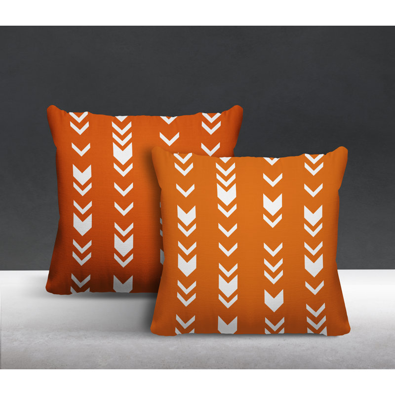 Coussin intérieur / extérieur, L 15 po x H 15 po, Orange