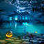 Accessoire d'Halloween 3,25 "géant avec lumières pliables