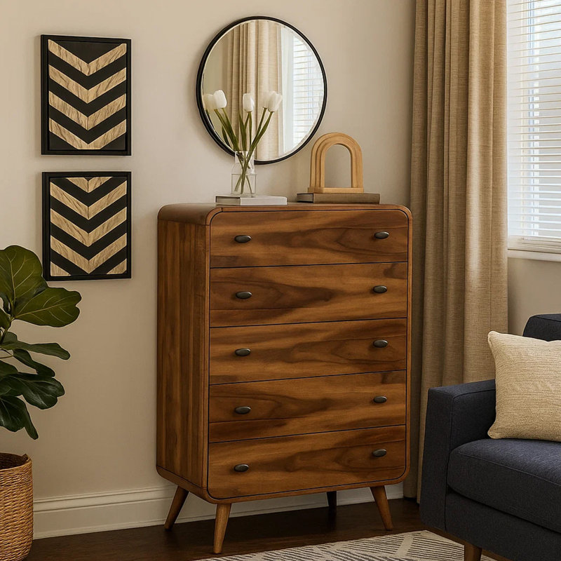 35.75 " W 5 - Drawer Dresser