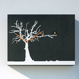Myrtle Wood Wall Clock