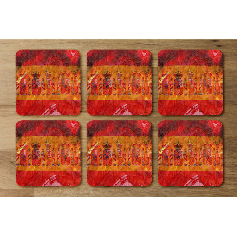 Square 6 Piece Coaster Set