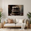 Art mural en métal noir Desserts-512117753