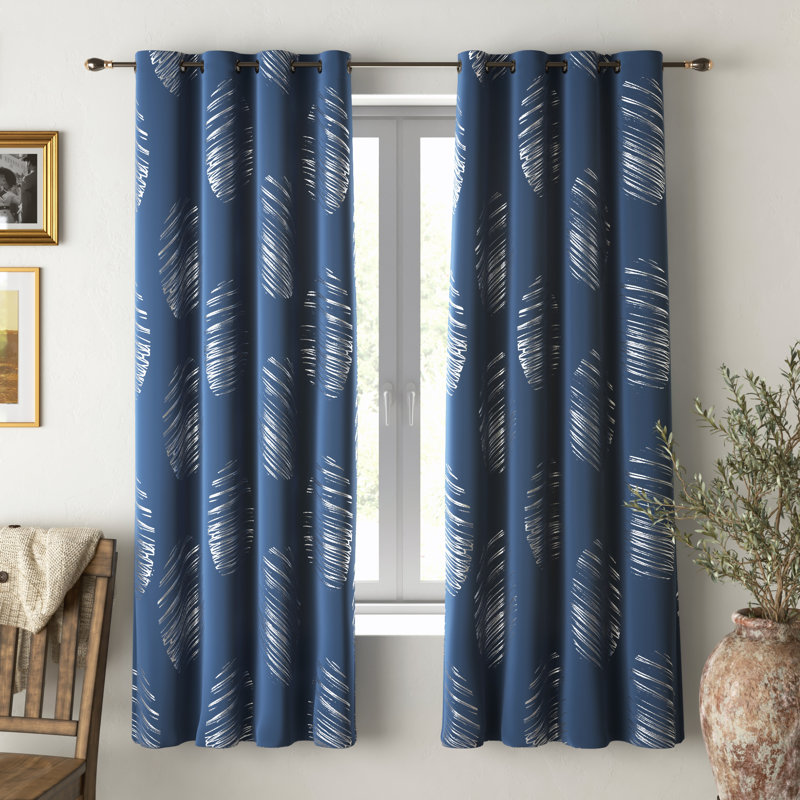 Camille Blackout Curtain Pair, Width 117 x Drop 183 cm, Black