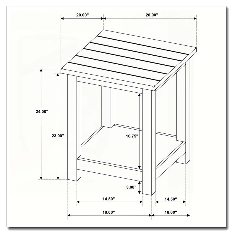 Table de bout Castleton