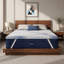 Surmatelas en mousse à mémoire de forme ferme de 5 cm avec housse amovible et sangles-133286675-133286677