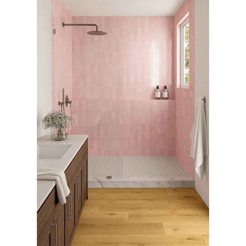 Cloe Ceramic Tile, Pink