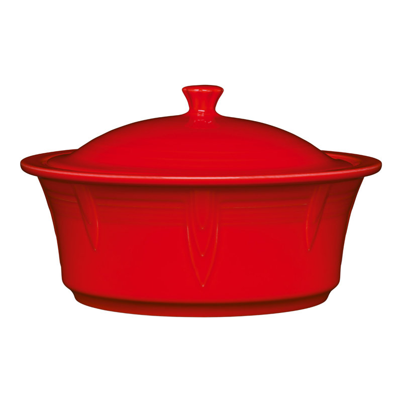 Grande casserole ronde recouverte Fiesta, Rouge écarlate